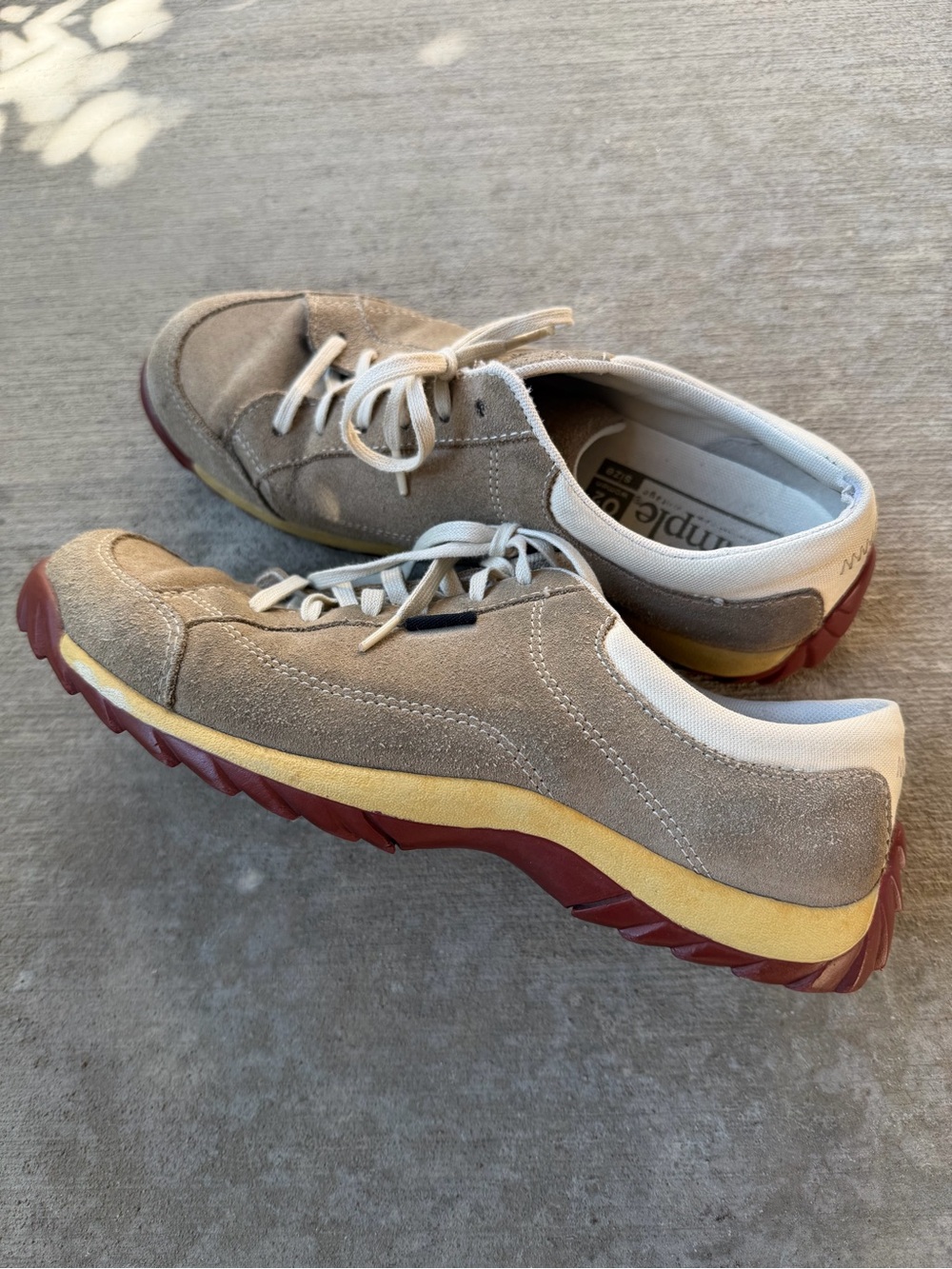 Simple Shoes Vintage 90s Suede Low Top Sneakers Taupe S/N 9757 Size 8.5